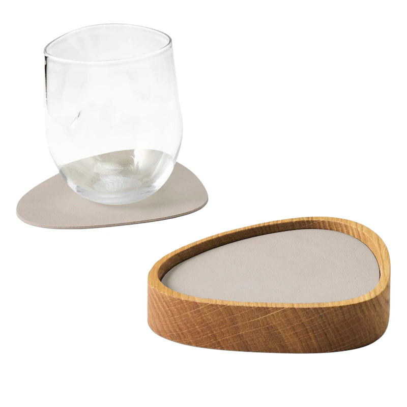 Curve S Laatikko & Lasinalunen 8 kpl:n pakkaus, Tammi / Oyster White
