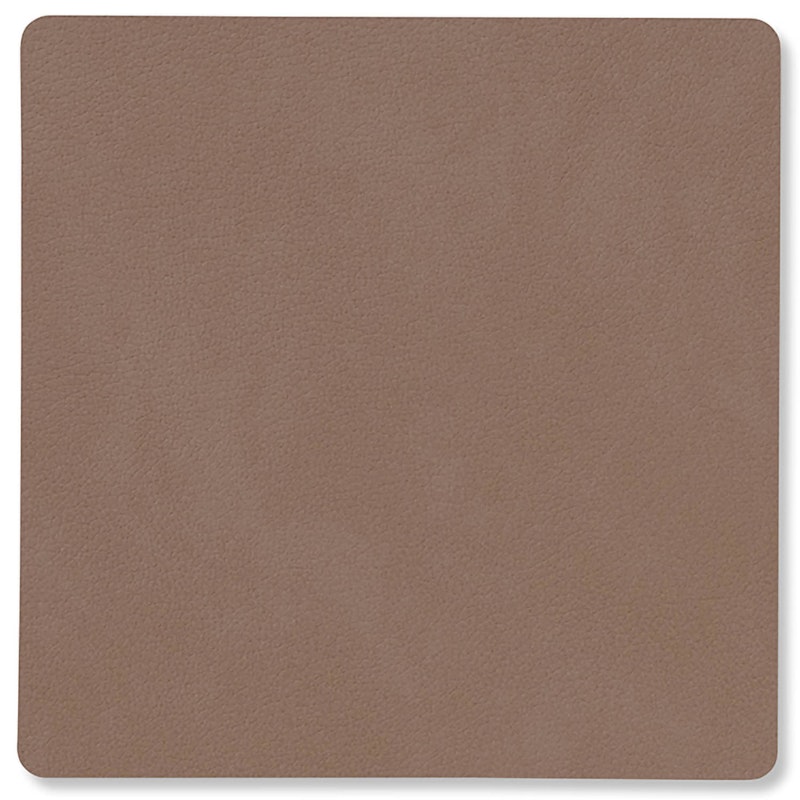 Square Lasinalunen Nupo 10x10 cm, Truffle