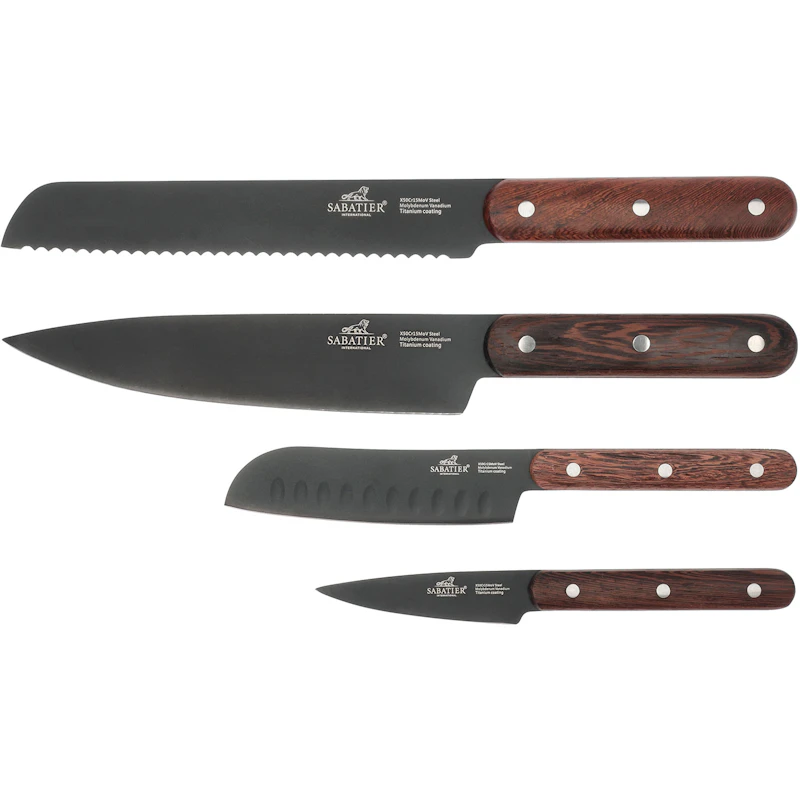 Phenix Veitsisetti 4 Kappaletta, Wenge-puu
