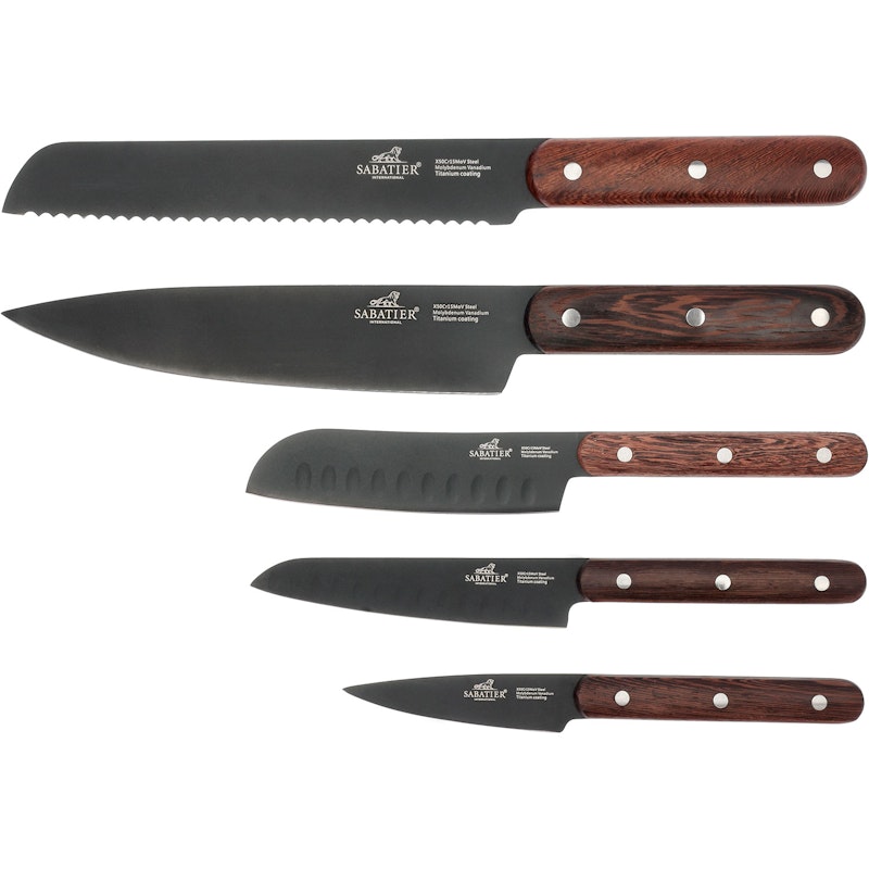 Phenix Veitsisetti 5 Kappaletta, Wenge-puu