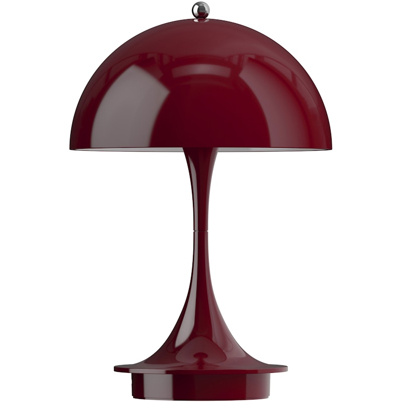Panthella 160 Pöytävalaisin Kannettava V3, Opaque Burgundy