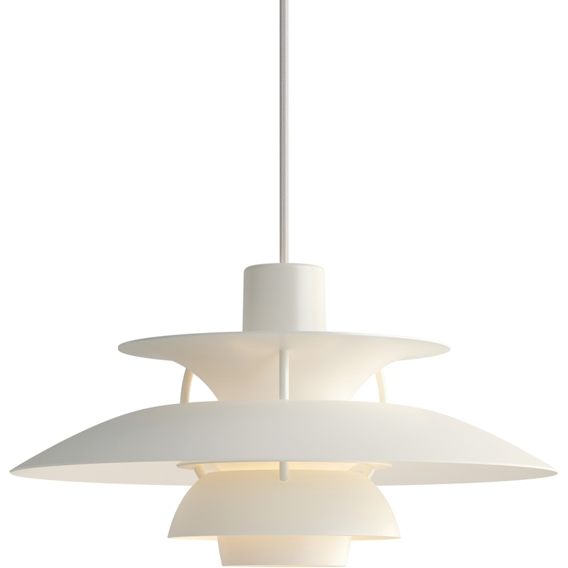 PH 5 Mini Riippuvalaisin, Monochrome White