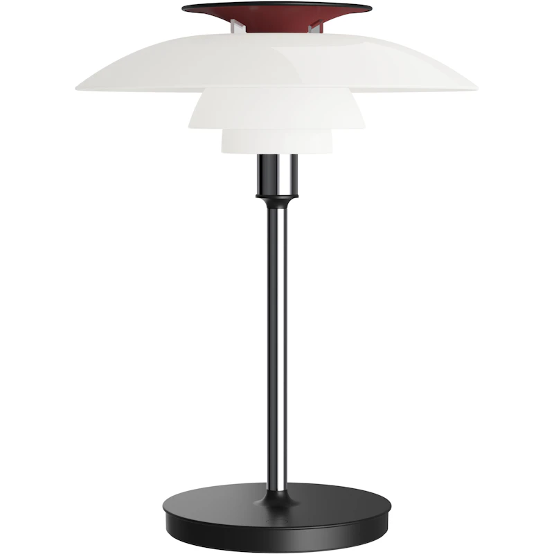 PH 80 Pöytävalaisin Kannettava, Krominvärinen / Opal White
