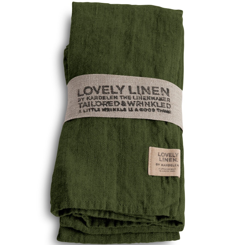 Lovely Napkins 45x45 Honey 4-Pack Servetti 45x45 cm 4-pakkaus Jeepgreen