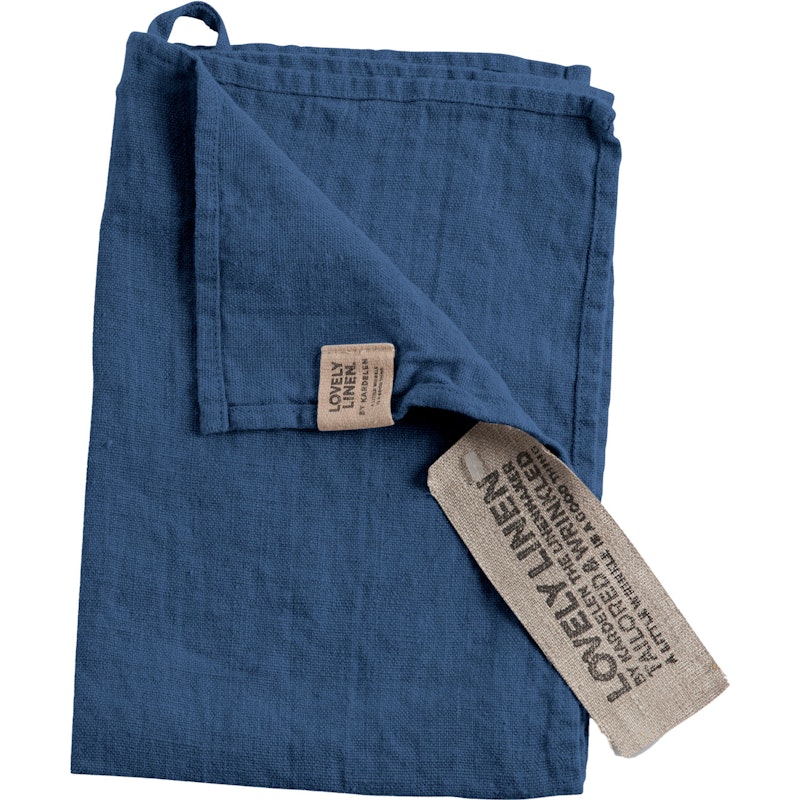 Lovely Vieraspyyhe Pellava 35x50 cm, Denim Blue