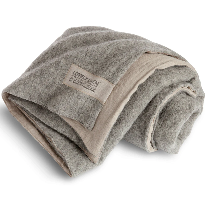 Lovely Villahuopa 140x220 cm, Natural Beige / Harmaa