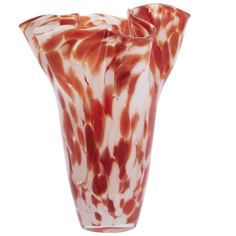 Glass Vaasi, Valkoinen / Kirkas / Rust