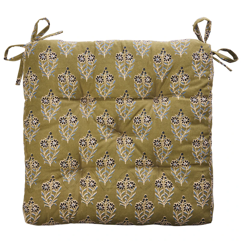 Istuintyyny 45x45 cm, Musta / Sininen / Olive / Nude