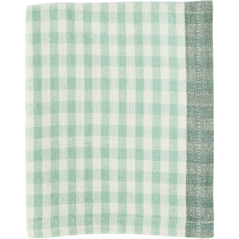 Keittiöpyyhe Ruudullinen 50x70 cm, Vaaleanvihreä