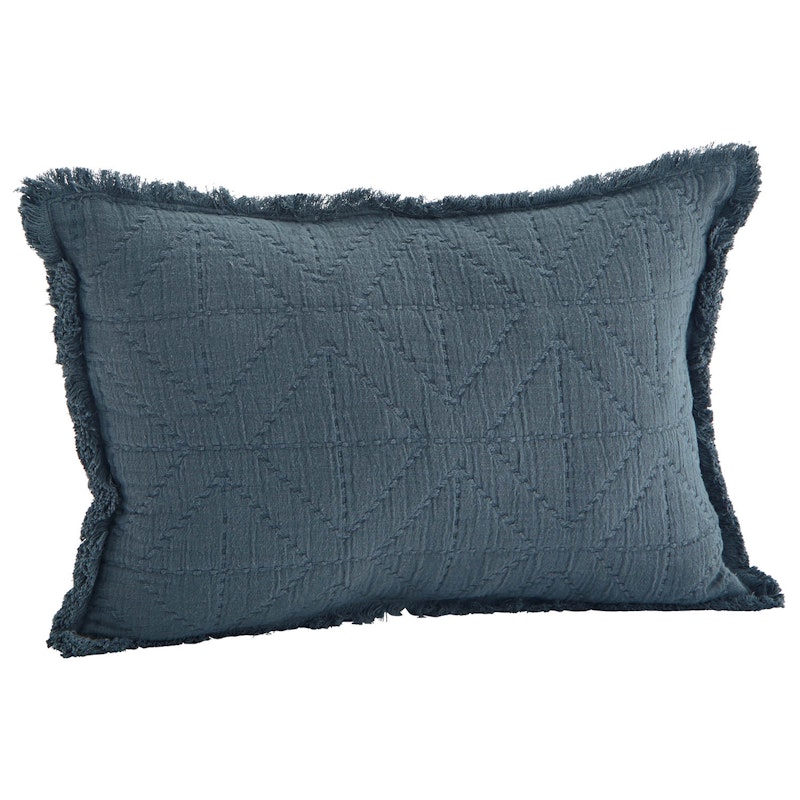 Kirjailtu Tyynynpäällinen 30x45 cm, Dusty Blue