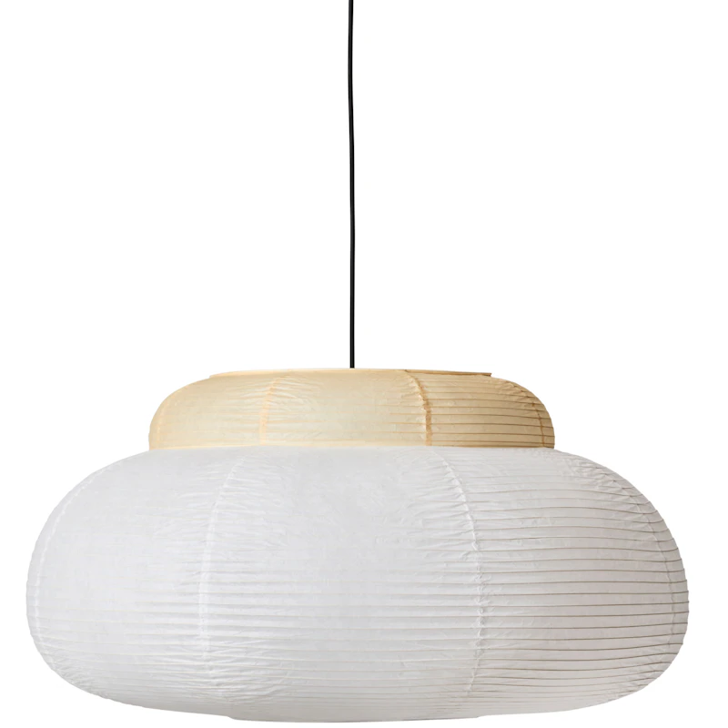 Papier Single Riippuvalaisin Ø80 cm, Soft Yellow