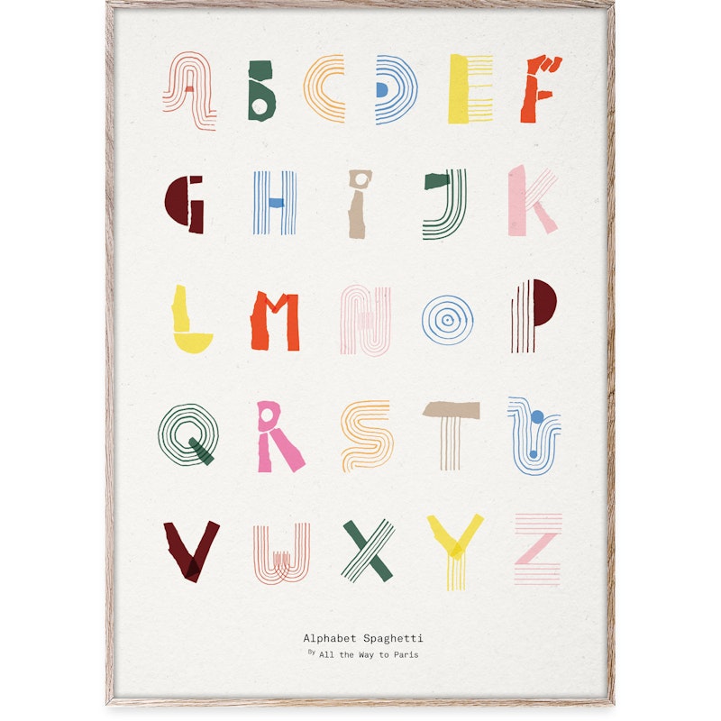 Alphabet Spaghetti Eng Juliste, 70x100 cm