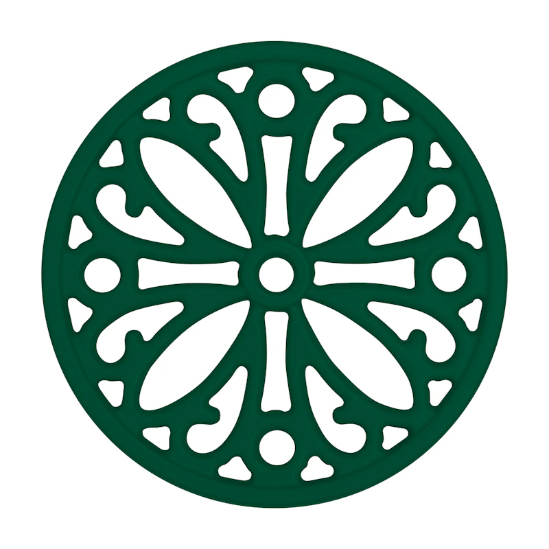 Cast iron coasters, Green