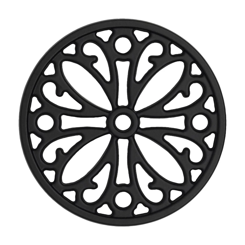 Cast iron coasters, Matte Black