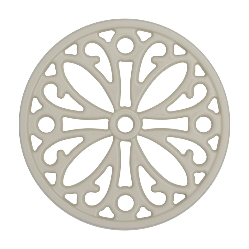 Cast iron coasters, White