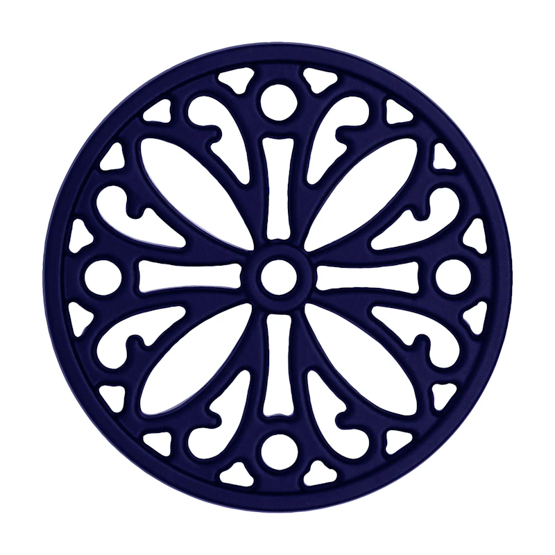 Cast iron coasters, Blue