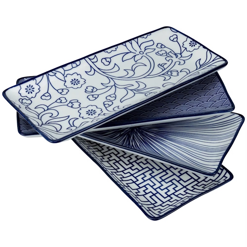 Akio Suorakulmainen Levy 12x25 cm 4 kpl:n pakkaus