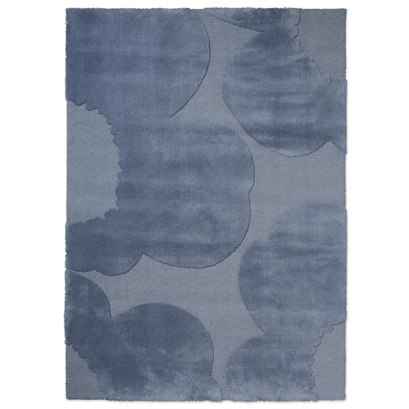Iso Unikko Villamatto 140x200 cm, Savunsininen