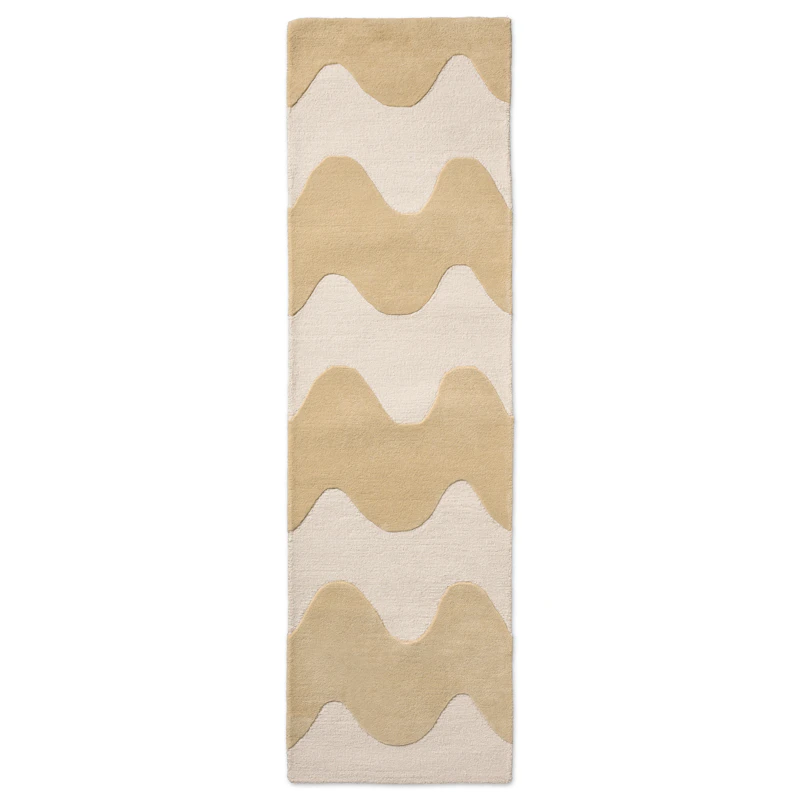 Lokki Villamatto 70x245 cm, Butter