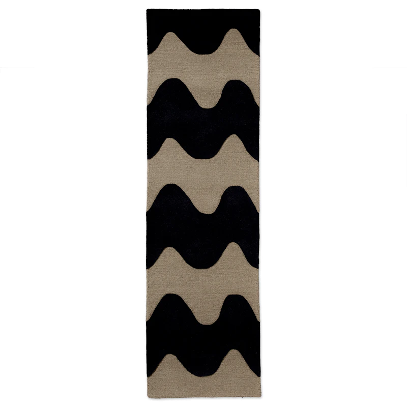 Lokki Villamatto 80x300 cm, Musta