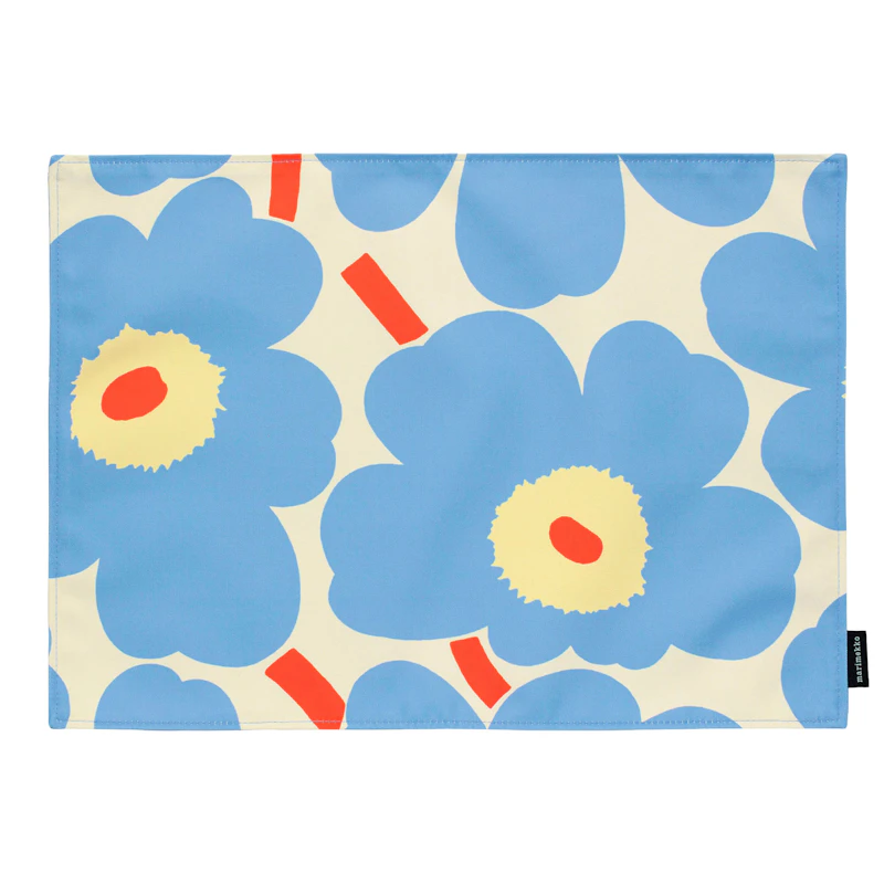 Pieni Piirto Unikko Tabletti 35x40 cm, Luonnonvalkoinen / It Blue