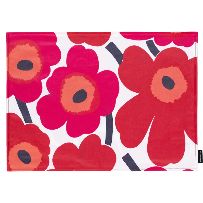 Pieni Unikko Tabletti 35x40 cm, Valkoinen / Punainen