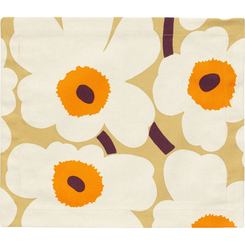 Pieni Unikko Tabletti 35x40 cm, Cream / Caramel / Warm Orange