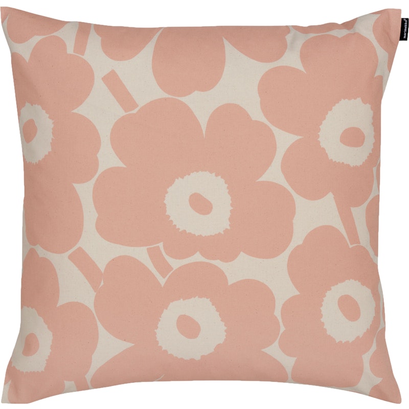 Pieni Unikko Tyynynpäällinen 50x50 cm, Cotton / Persikankeltainen