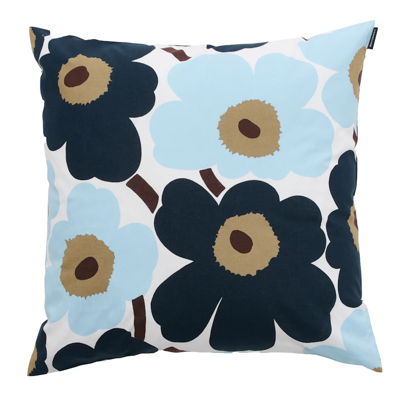 Pieni Unikko Tyynynpäällinen 50x50 cm, Tummanruskea / Blueberry
