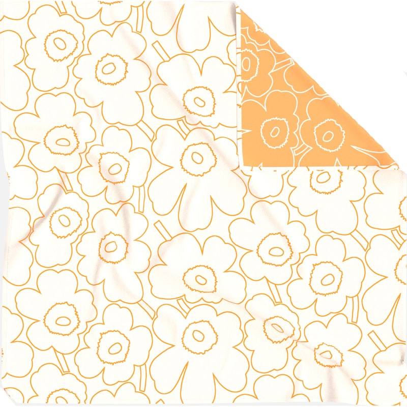 Piirto Unikko Päiväpeite Off-white / Peach, 260x260 cm