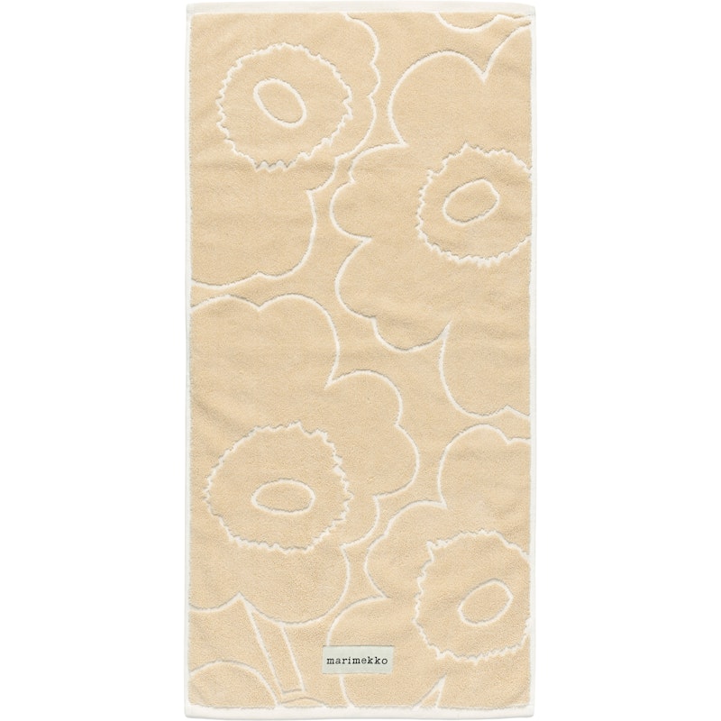 Piirto Unikko Käsipyyhe Straw / Off-white, 50x100 cm