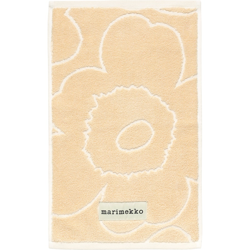 Piirto Unikko Vieraspyyhe Straw / Off-white, 30x50 cm