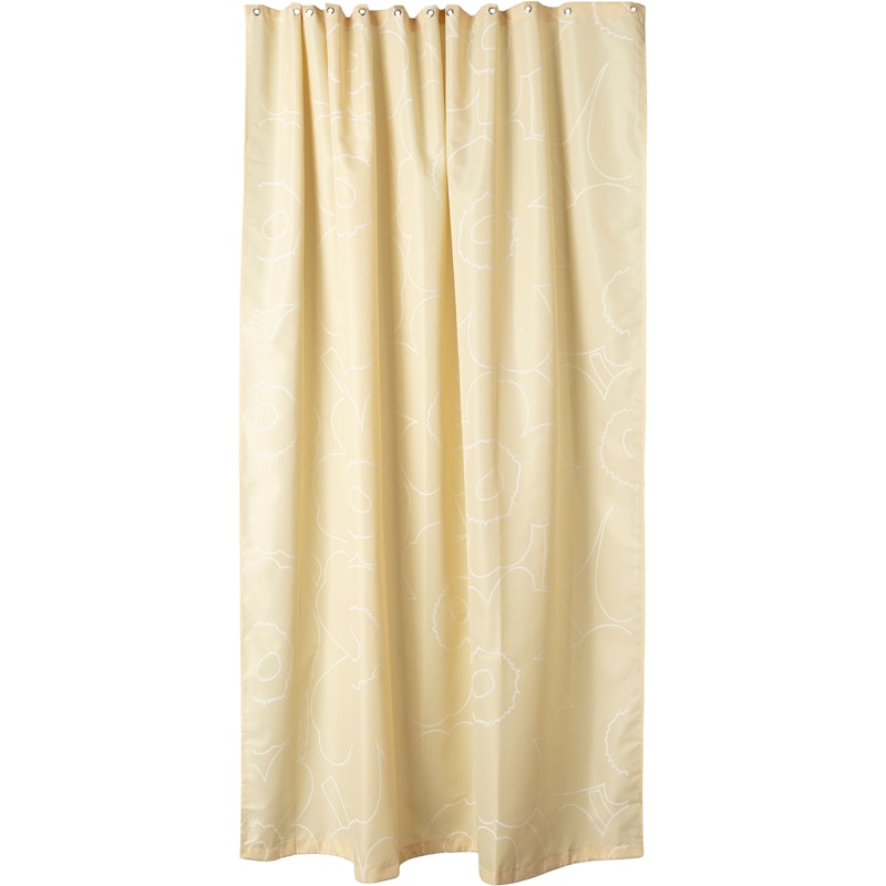 Piirto Unikko Suihkuverho, Straw / Off-white