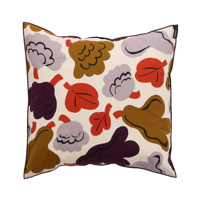 Kukasta Kukkaan Tyynynpäällinen 50x50 cm, Plum / Pronssinvärinen / Terracotta