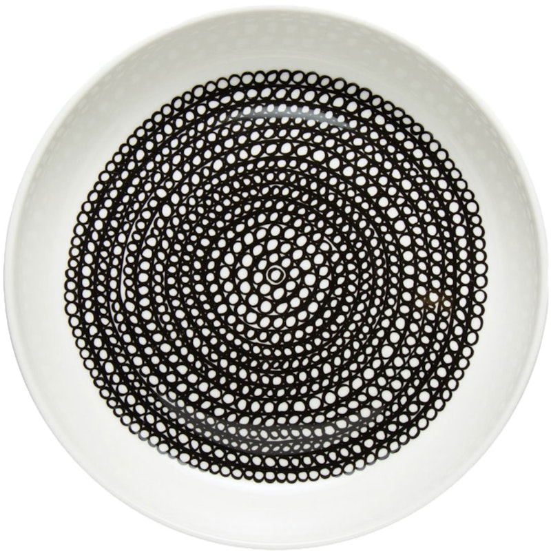 Räsymatto Lautanen 20,5 cm Valkoinen / Musta