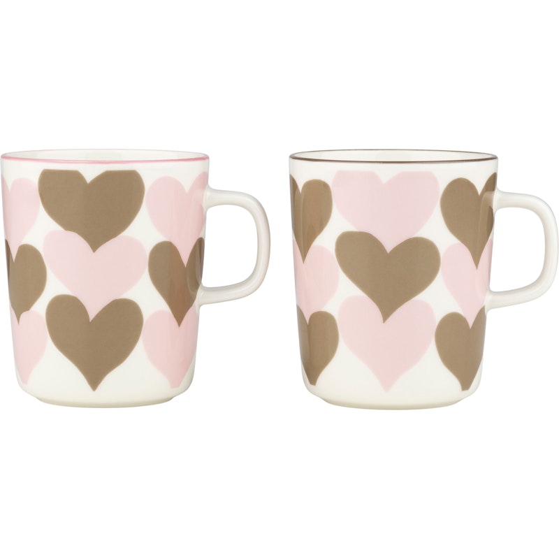 Sydämet Muki 25 cl 2 kpl:n pakkaus