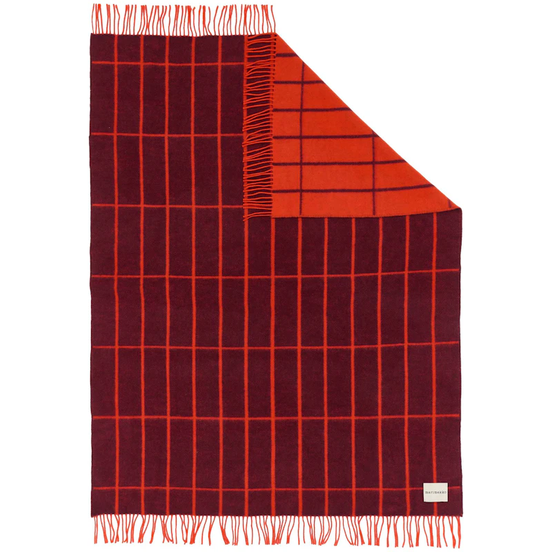 Tiiliskivi Huopa 130x170 cm, Luumunvärinen / Punaoranssi
