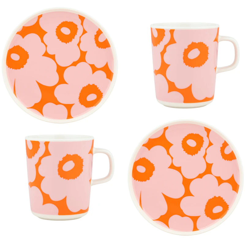 Unikko Aamiaissetti, Punaoranssi / Pinkki