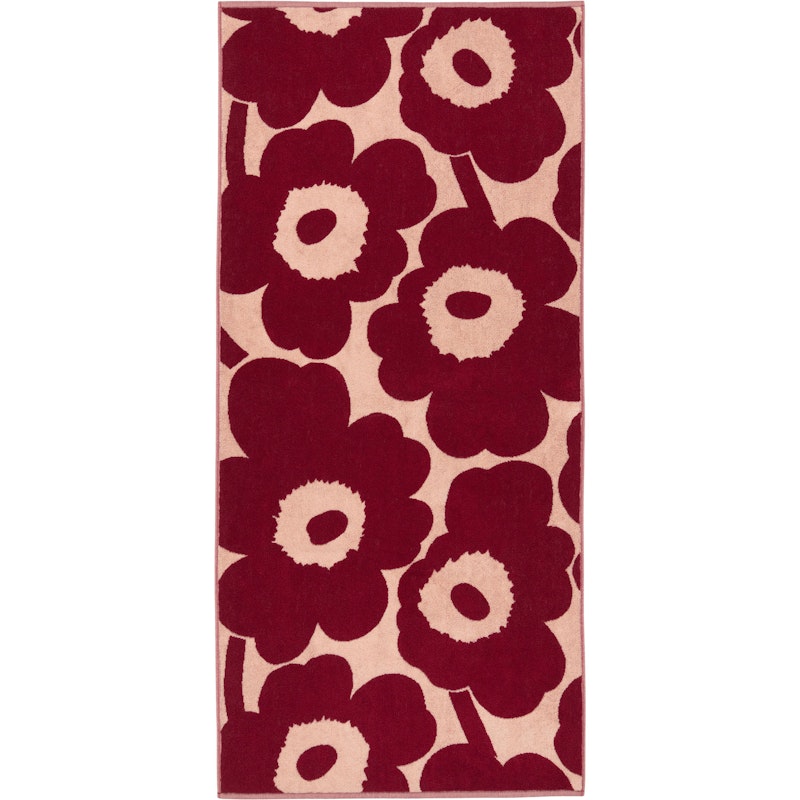 Unikko Kylpypyyhe 70x150 cm, Pinkki / Dark Cherry