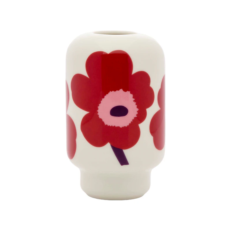 Unikko Vaasi 14 cm, Plum / Cranberry / Pinkki
