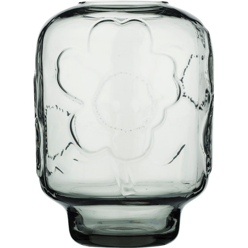 Unikko Lasivaasi 18 cm, Misty Grey