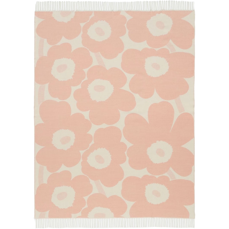 Unikko Jacquard Viltti 130x180 cm Pinkki