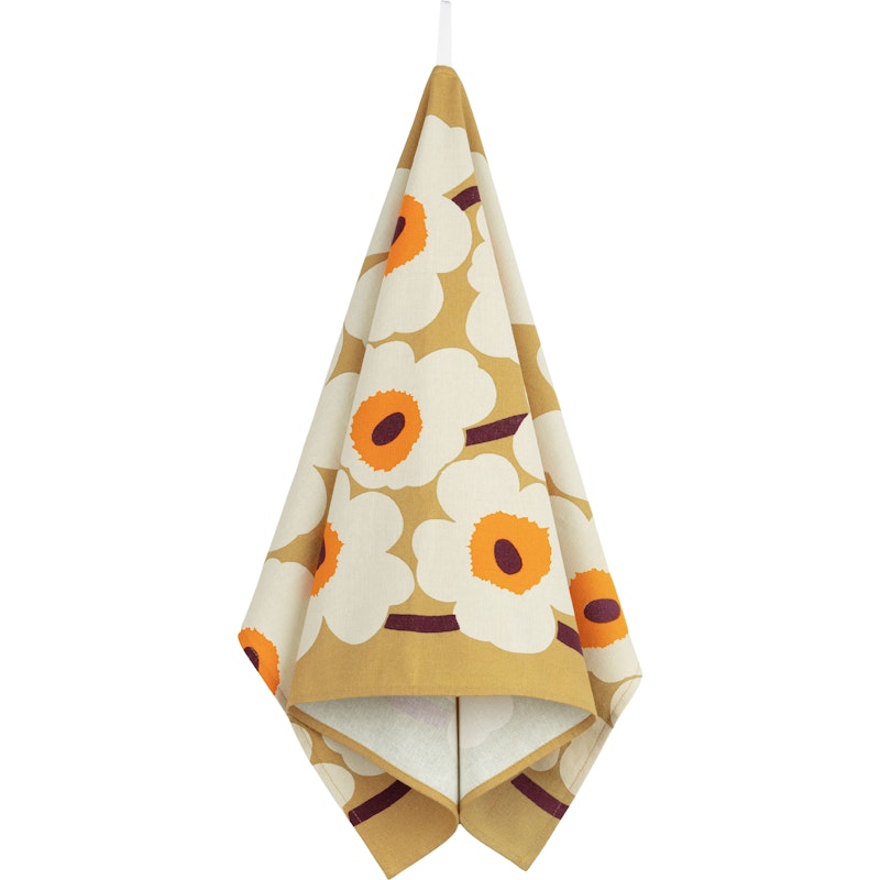 Unikko Keittiöpyyhe 47x70 cm, Cream / Caramel / Warm Orange