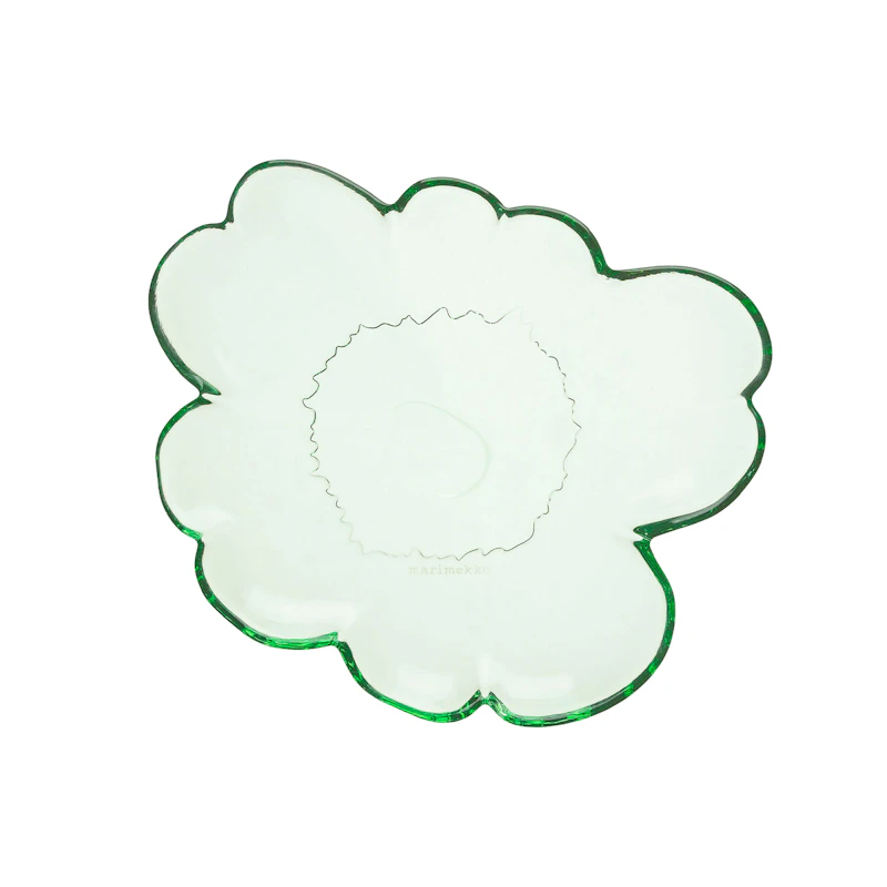 Unikko Lautanen 20 cm, Lasi, Vihreä