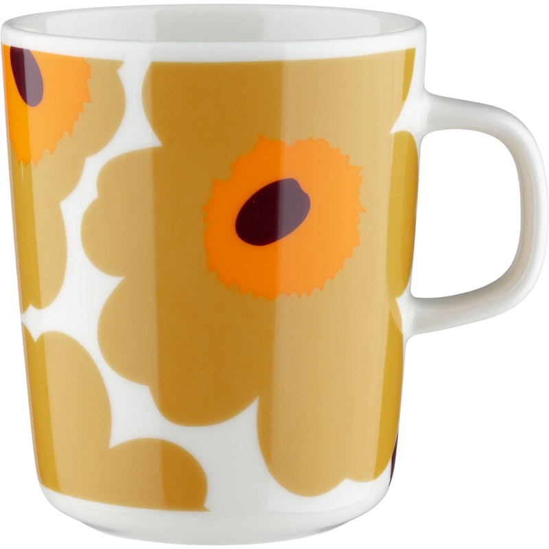 Unikko Muki 25 cl 2 kpl:n pakkaus, Valkoinen / Caramel
