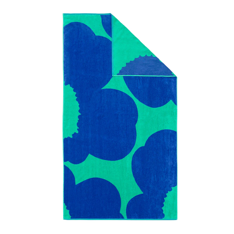 Unikko Pyyhe 100x180 cm, Teal Blue