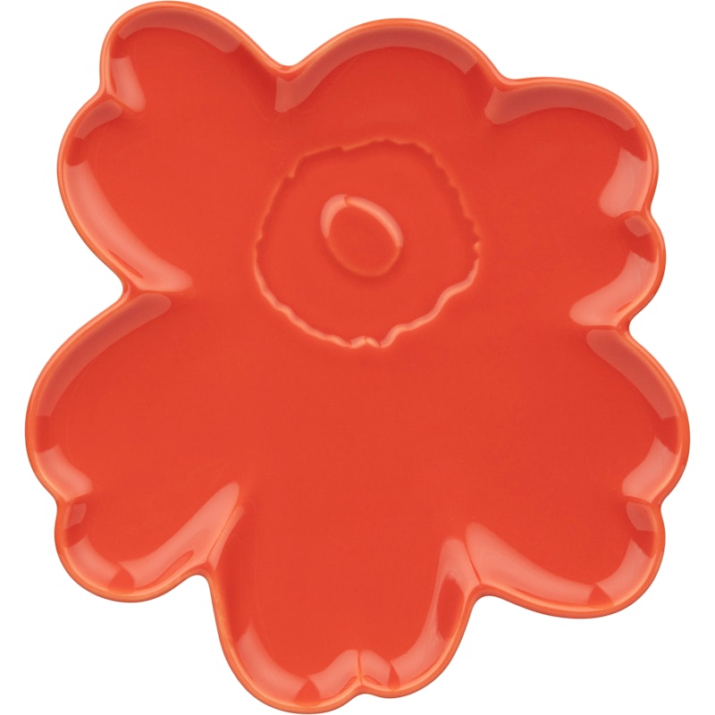 Unikko Shape Lautanen 20 cm, Orange Red