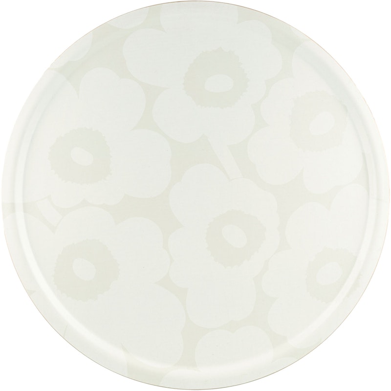 Unikko Tarjotin Ø65 cm, Valkoinen