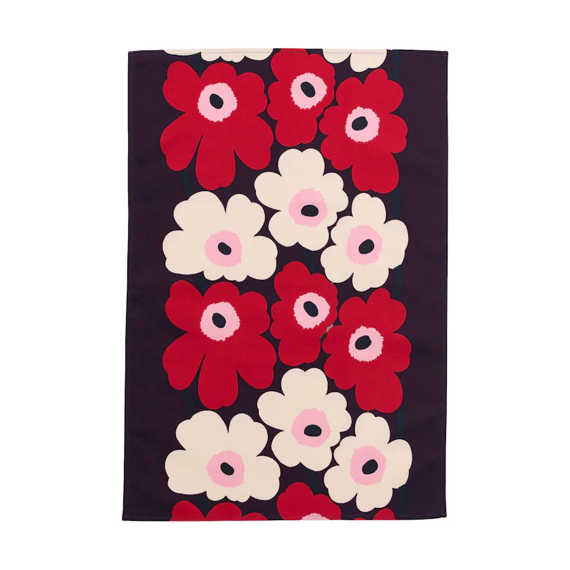 Unikko Keittiöpyyhe 43X70 cm, Luumunvärinen / Cranberry / Pinkki