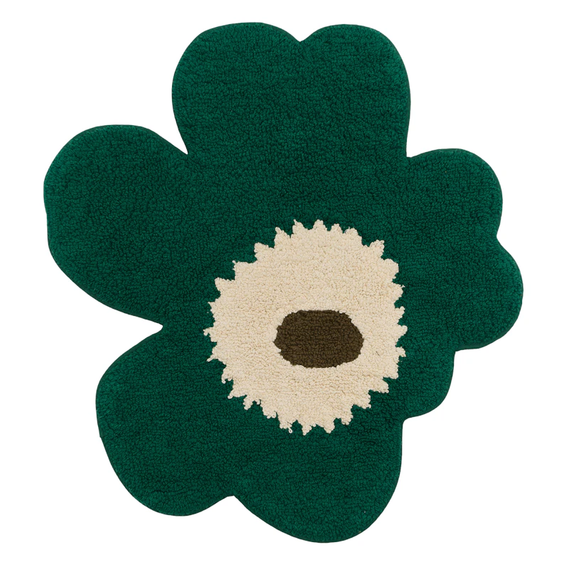 Unikko Kylpymatto 73X74 cm, Hiekanvärinen / Emerald